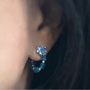 Apatite Stud Huggie Earrings